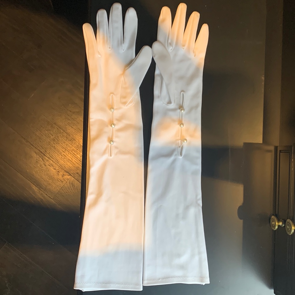 White Wedding Gloves